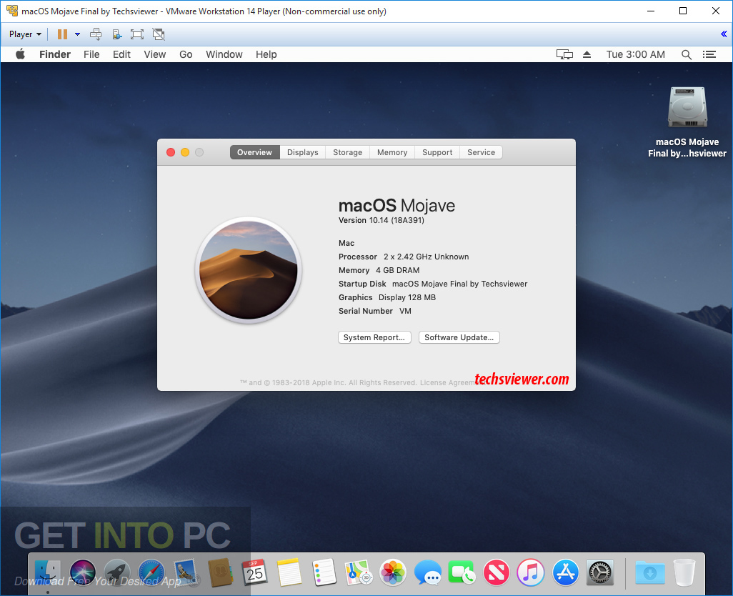 Download Vmware Mac Os Mojave